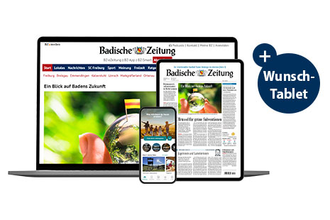 Wunsch-Tablet für Abonnenten der gedruckten BZ und BZ-Digital Premium