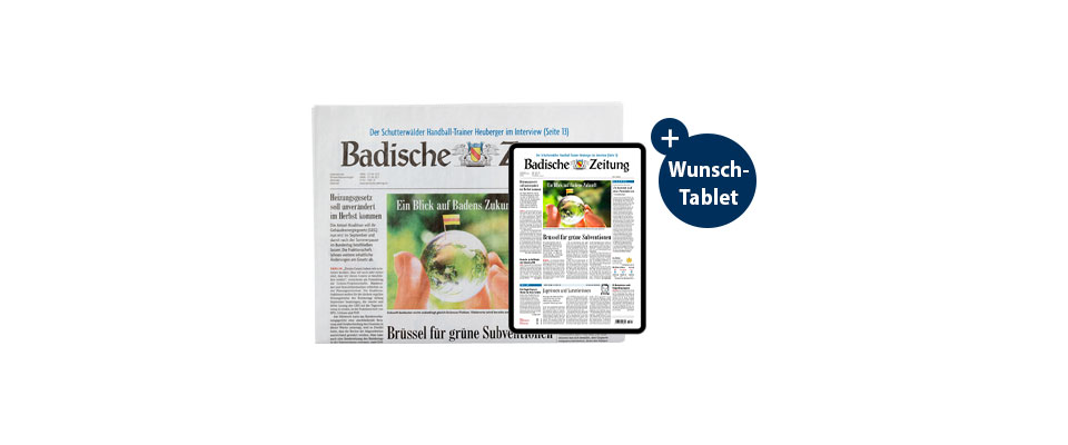 Gedruckte BZ + BZ-Digital Premium + Wunsch-Tablet