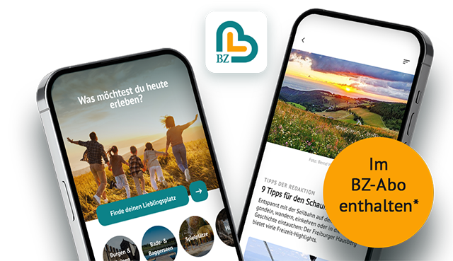 Die App BZ-Lieblingspltze ist die Freizeit-App fr Sdbaden.