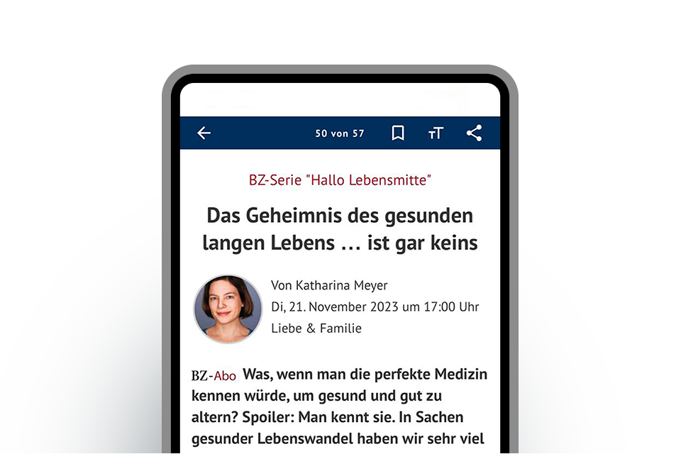 Screenshot BZ-Smart: Funktionen